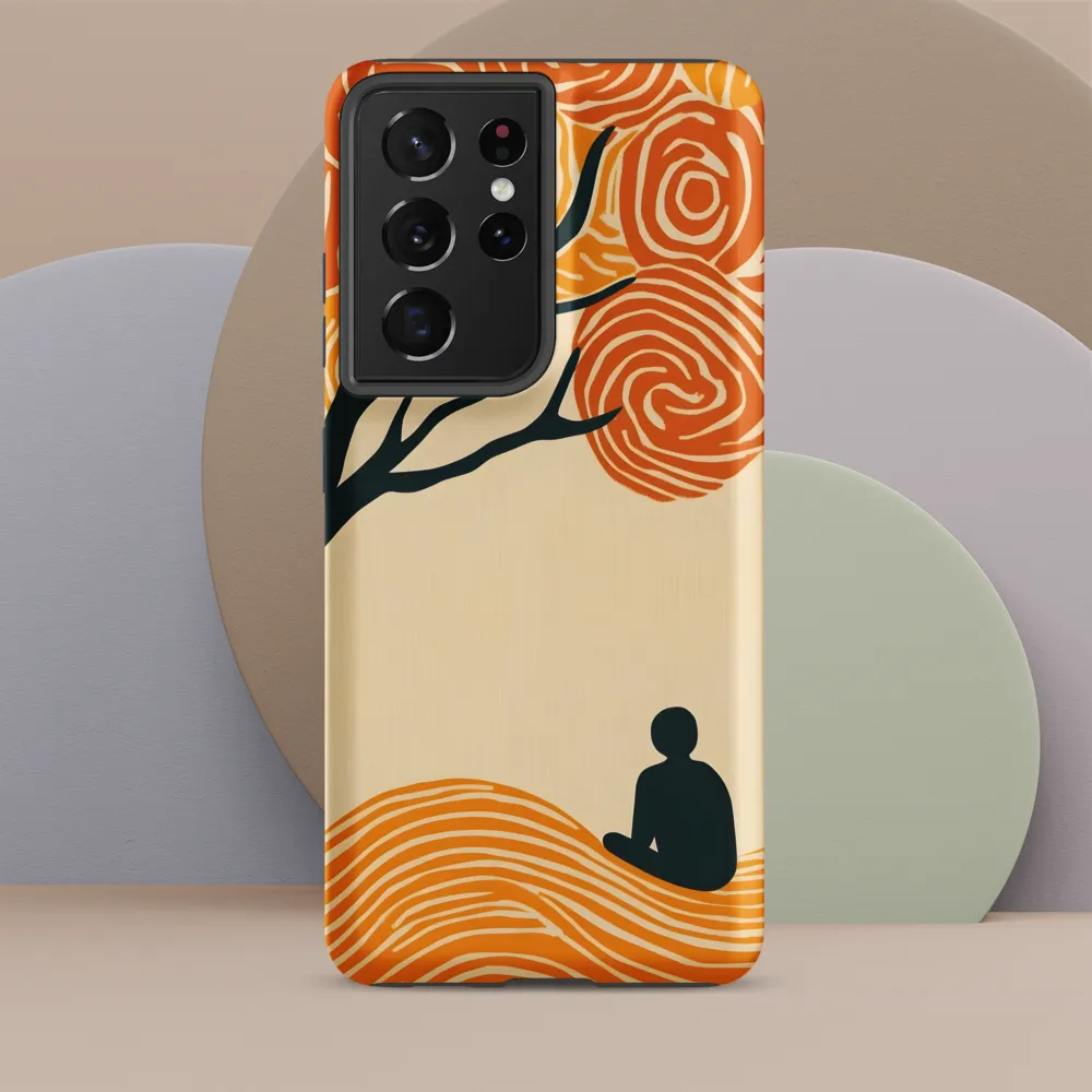 Silent Reflections under Swirling Leaves | Phone Case |  S21 Ultra | Tough Case | Matte