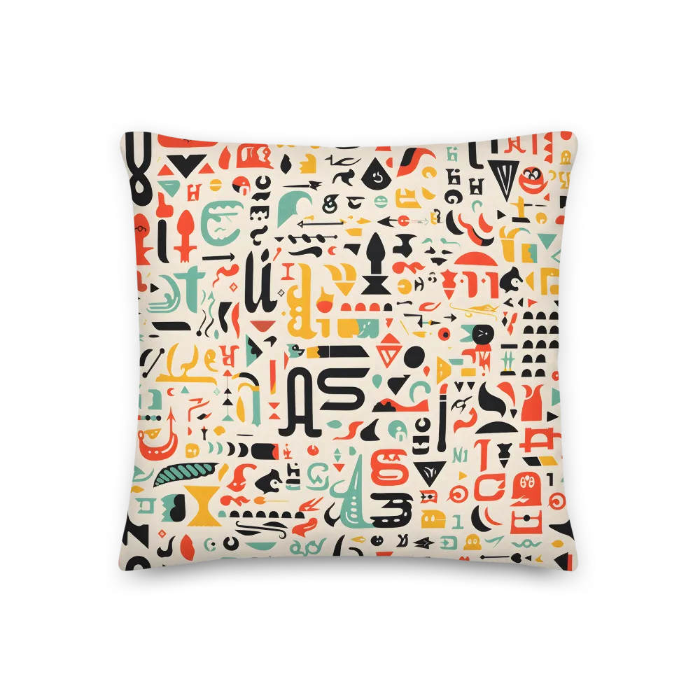 A Symphony of Symbols | Pillow | 18″×18″