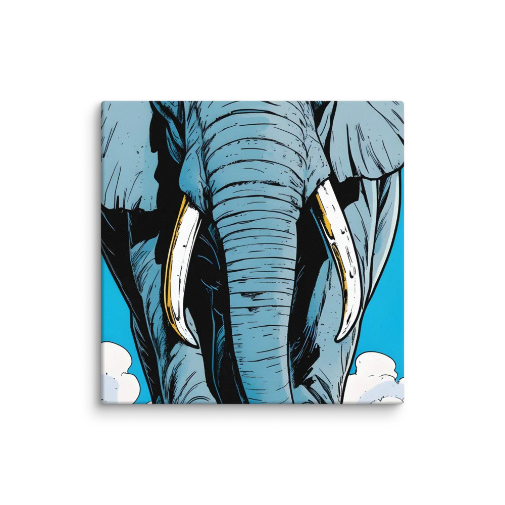 Majestic Presence: The Elephant | Canvas | 6″×6″