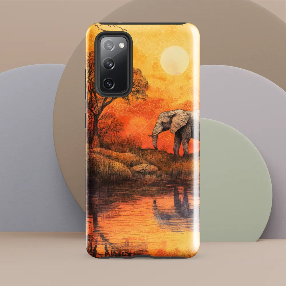 Elephant's Serenity at Dusk