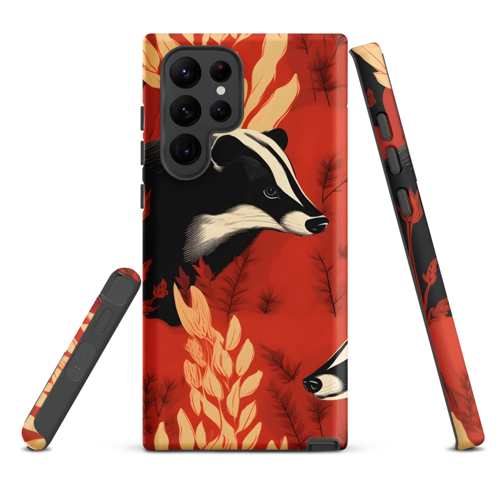 Whimsical Badger Dance | Phone Case |  S22 Ultra | Tough Case | Matte