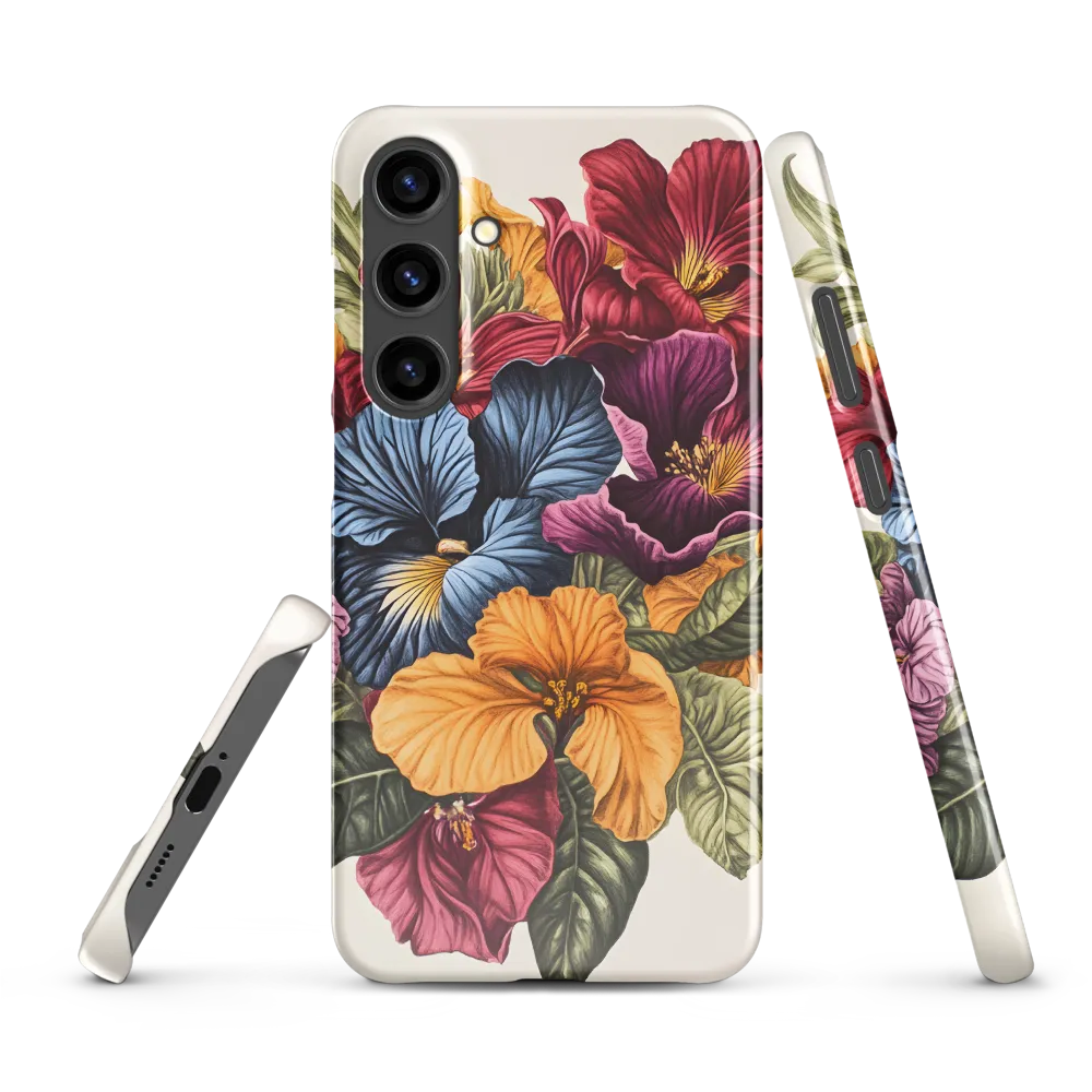Floral Symphony in Color | Phone Case |  S24 Plus | Snap Case | Glossy