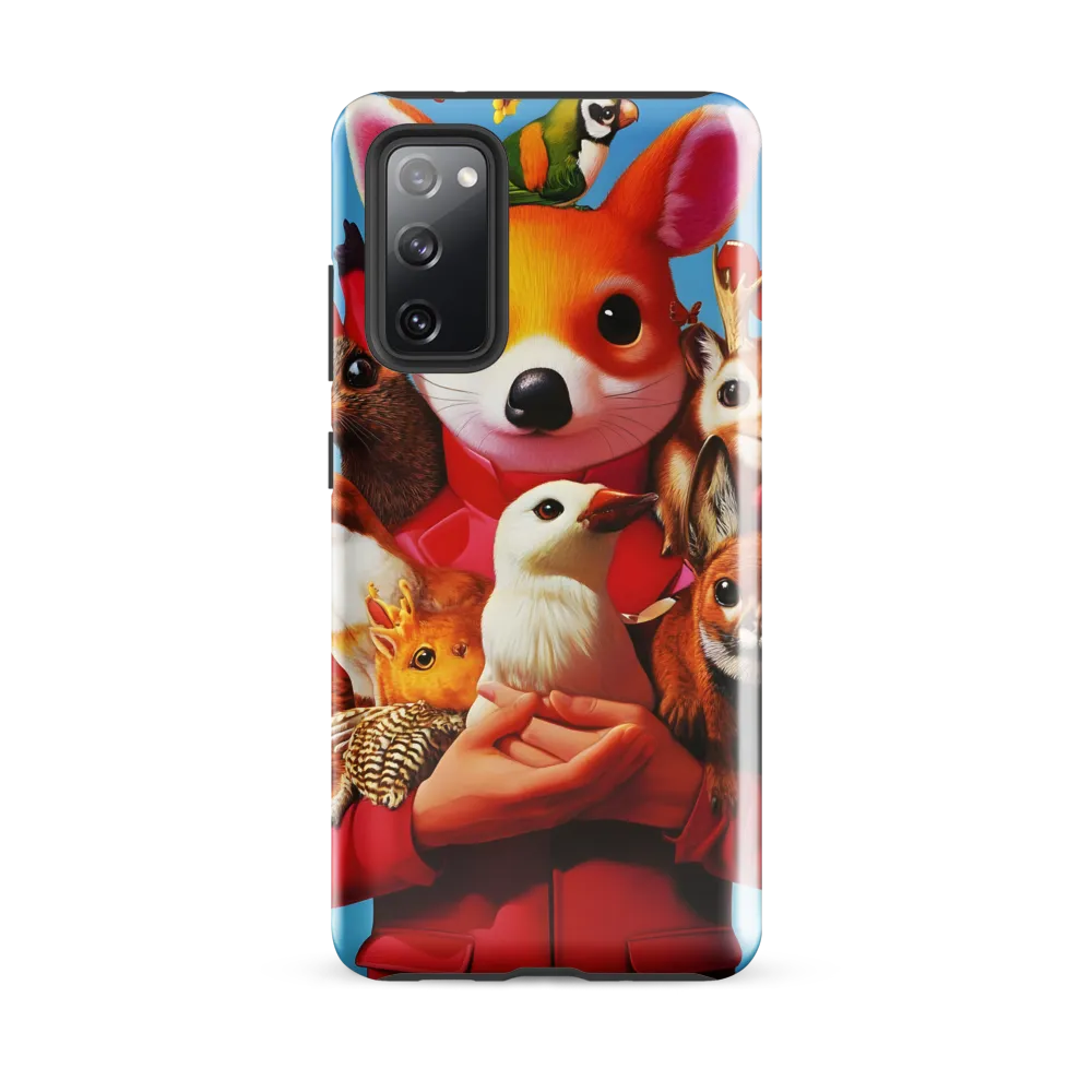 Harmony in Whimsy: A Modern Animal Ensemble | Phone Case |  S20 FE | Tough Case | Glossy