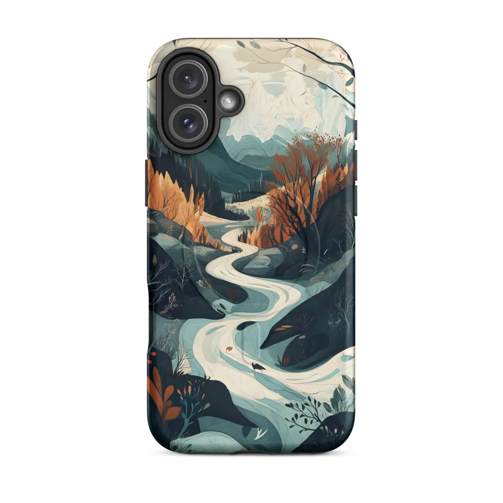 Winding Serenity: A Digital Landscape