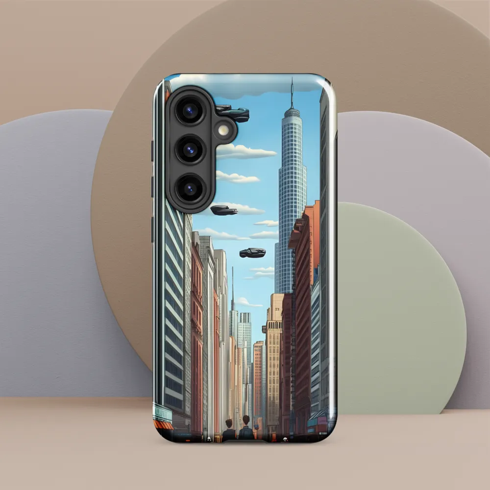 Futuristic Stroll through the Urban Skyline