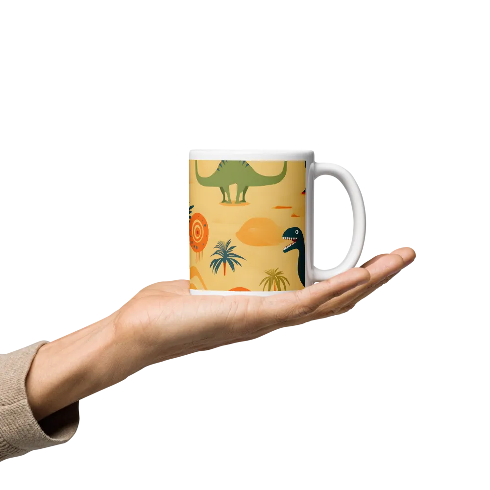 Dinosauria Delight: A Colorful Prehistoric Adventure | Mugs | Multiple Sizes & Colors