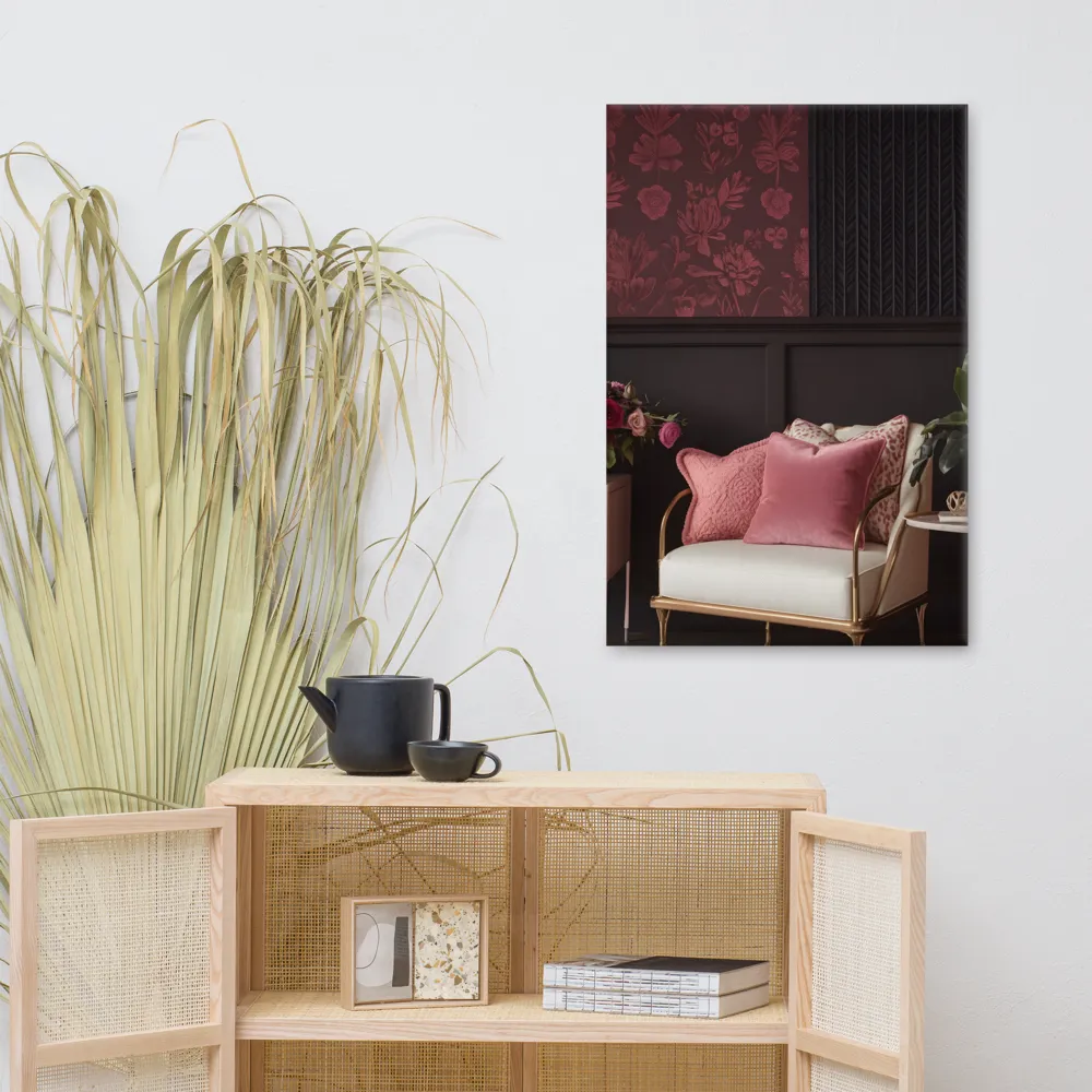 Elegance in Contrast: A Modern Interior Design | Canvas | 24″×36″