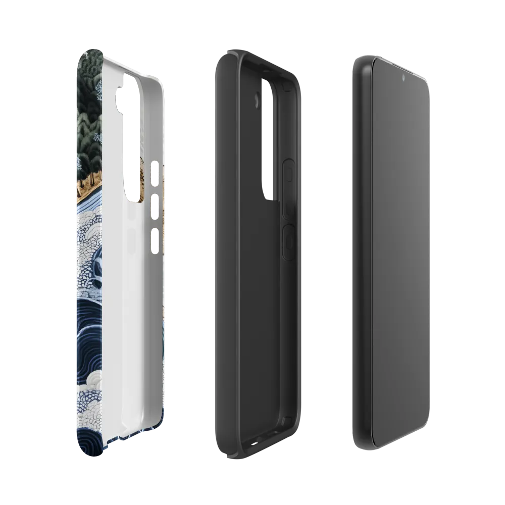 Oceanic Harmony: A Tranquil Landscape | Phone Case |  S22 | Tough Case | Matte