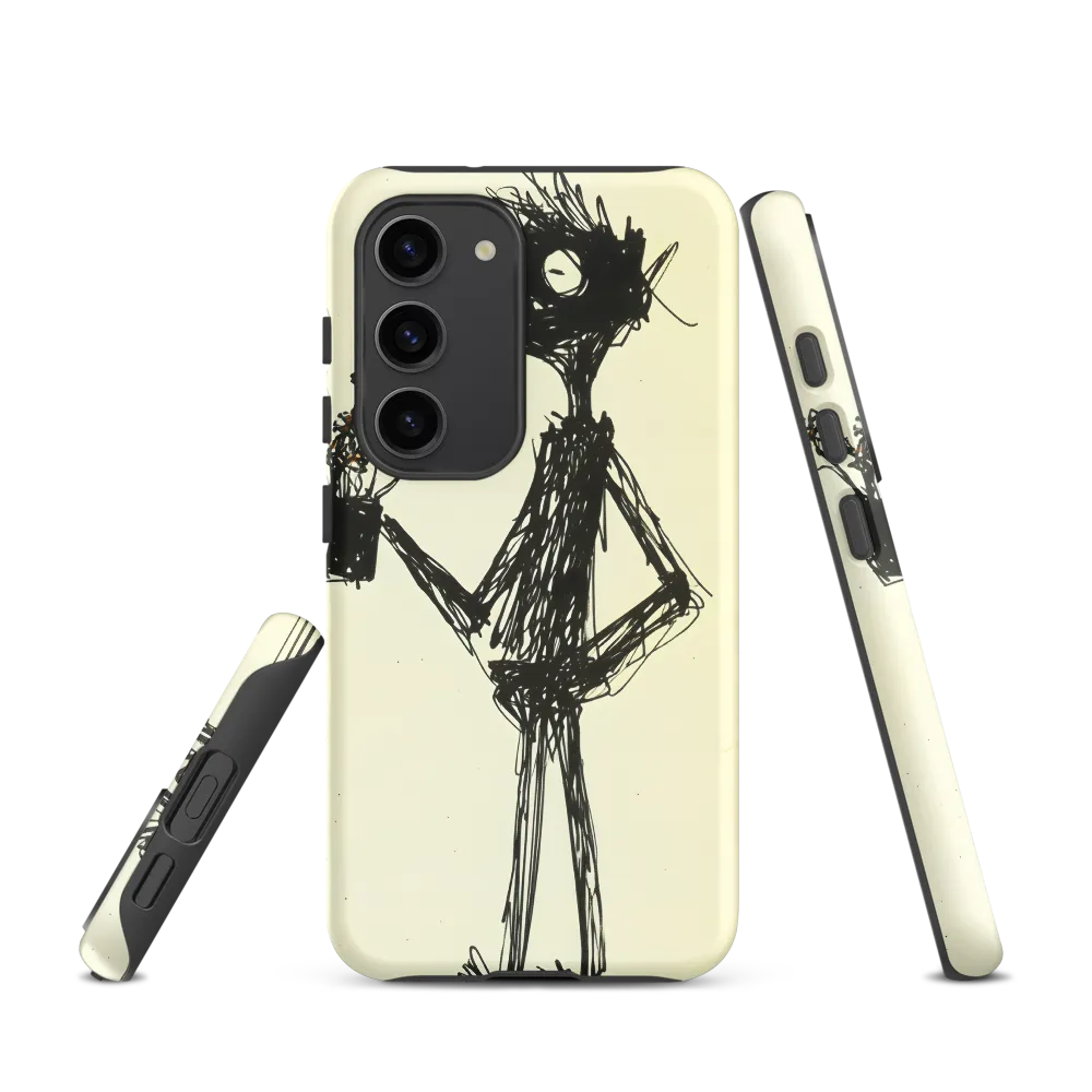 Whimsical Figure with Flowers