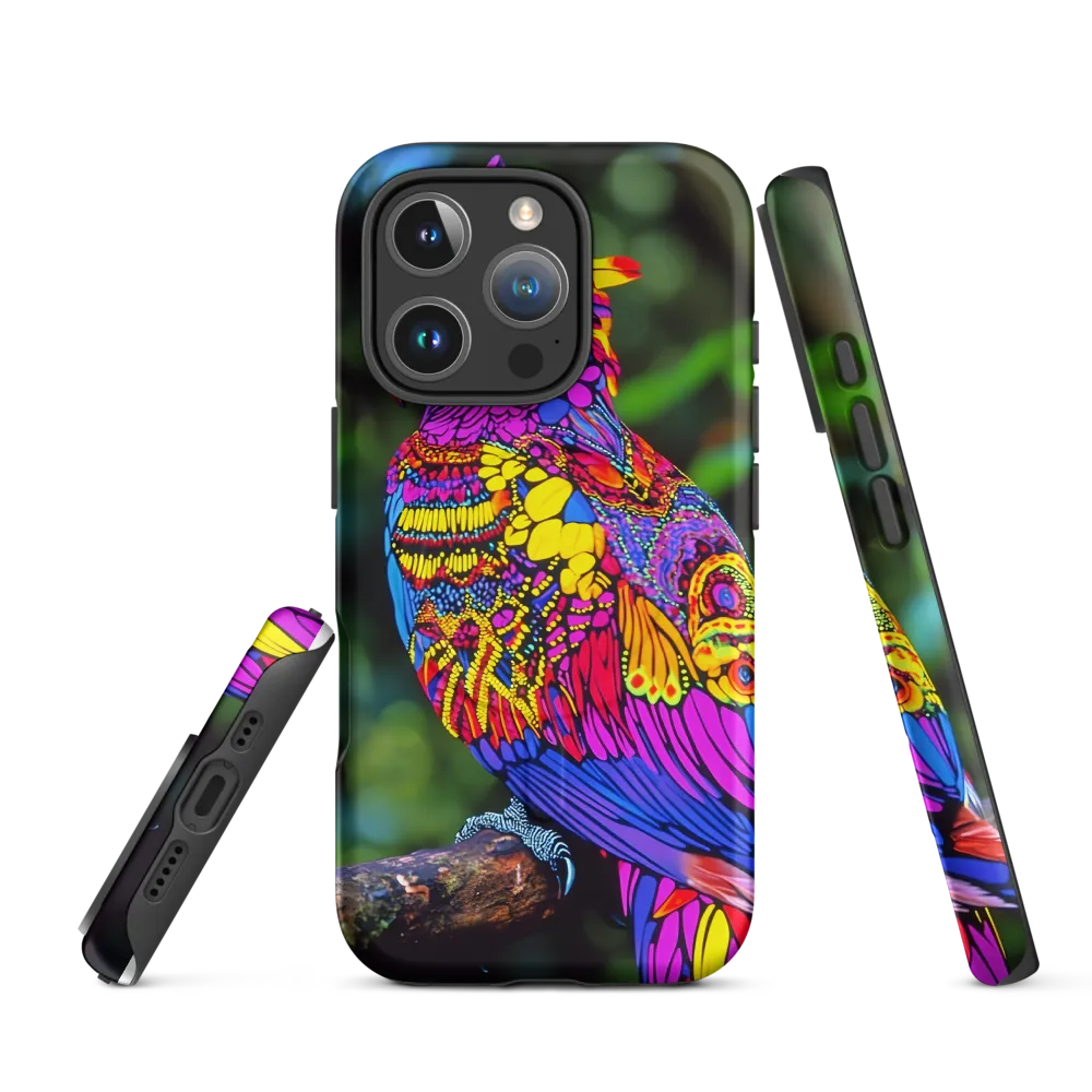 Vibrant Psychedelic Parrot