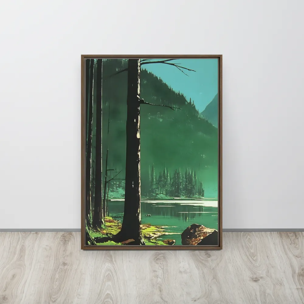 Reflections of Tranquility | Canvas with Brown Frame | 20″×28″