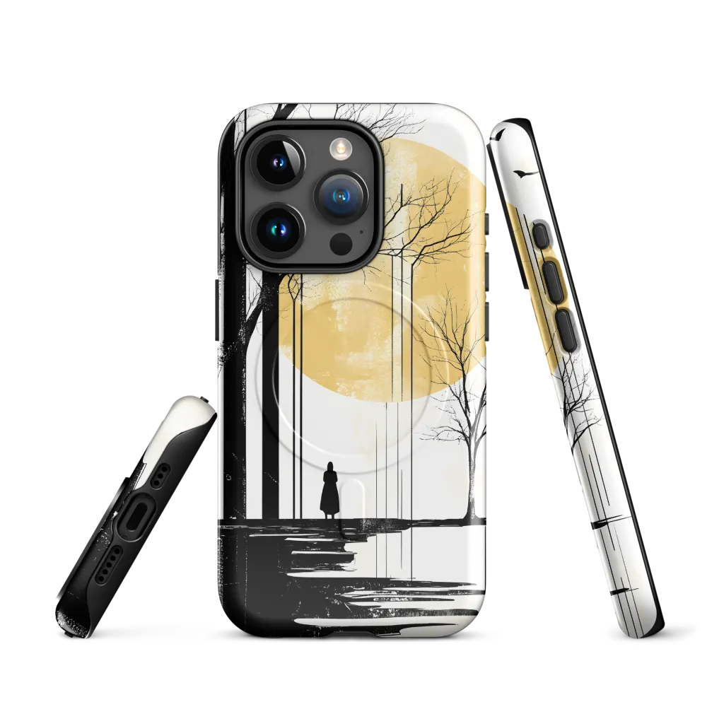 Solitude Under the Yellow Sun | Phone Case |  15 Pro | MagSafe® Tough Case | Glossy