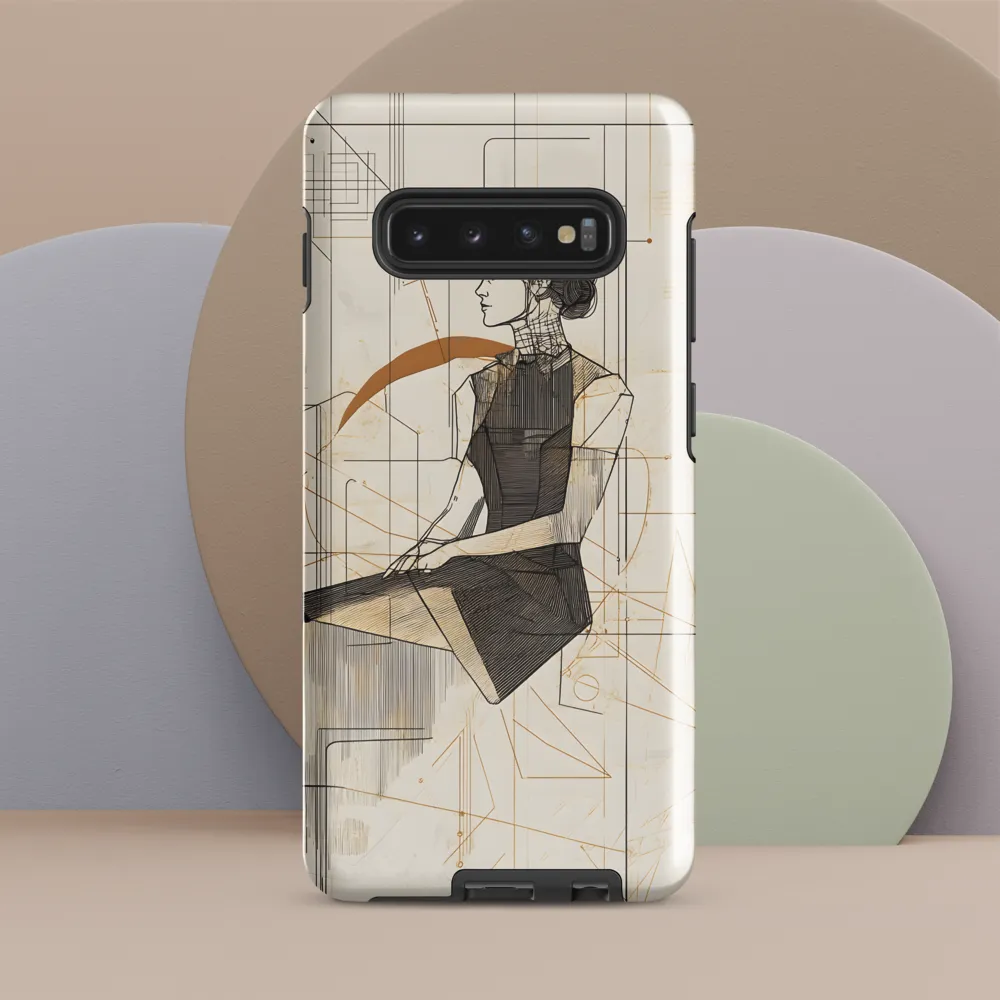 Geometric Elegance | Phone Case |  S10 Plus | Tough Case | Glossy