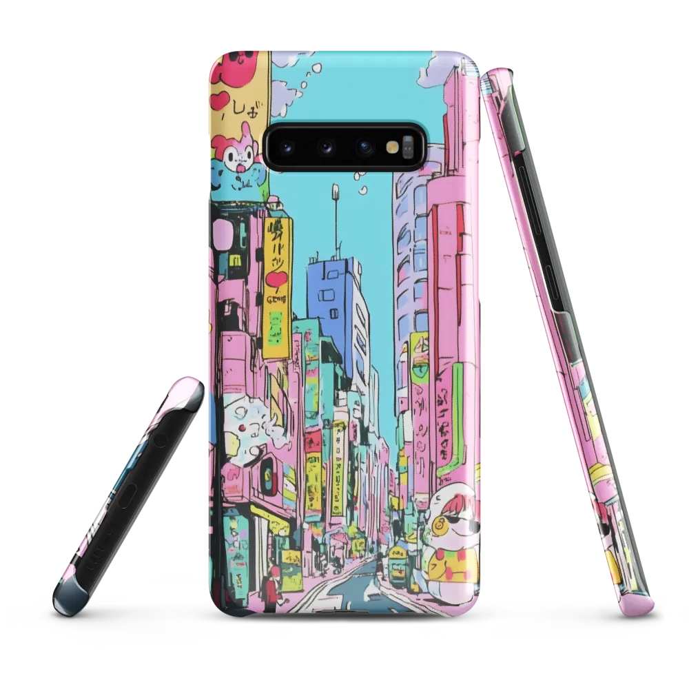 Whimsical Cityscape | Phone Case |  S10 Plus | Snap Case | Glossy