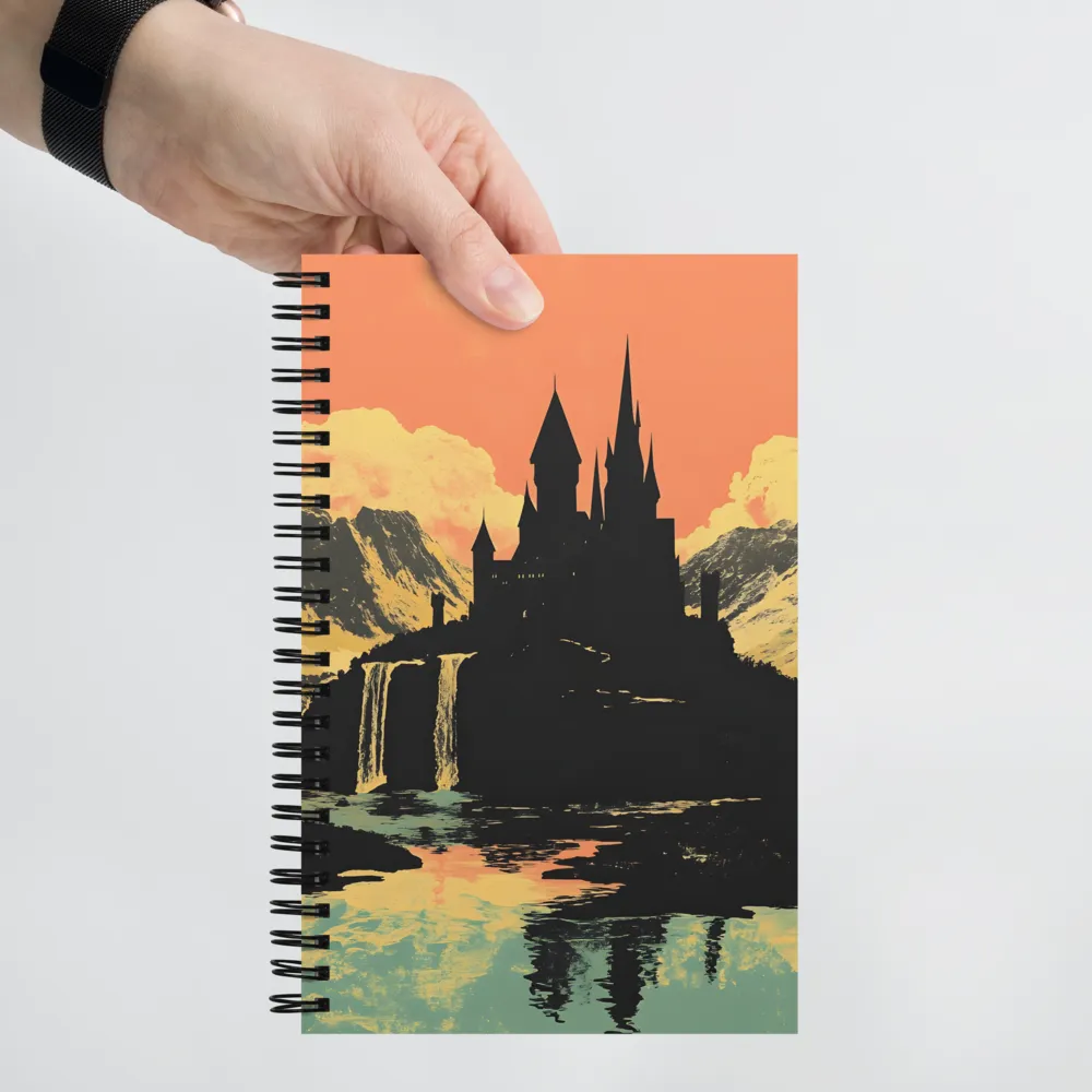 Mystical Castle in a Dreamscape | Spiral Notebook