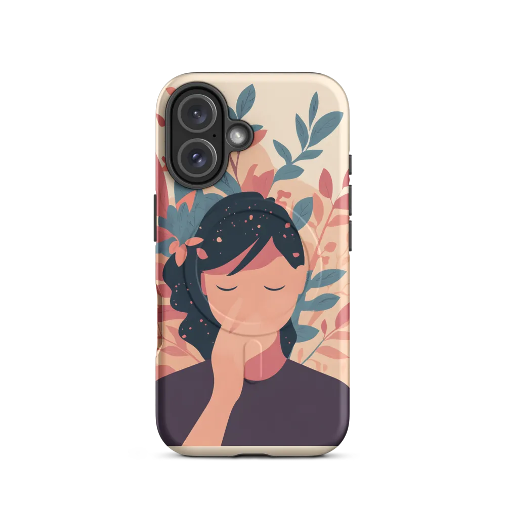 Whispers of Nature: A Serene Contemplation | Phone Case |  16 | MagSafe® Tough Case | Matte