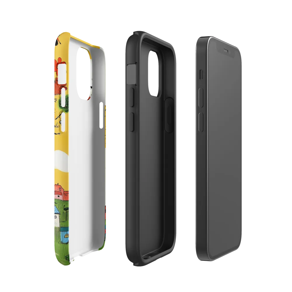 Whimsical Blooms of Life | Phone Case |  12 mini | Tough Case | Matte