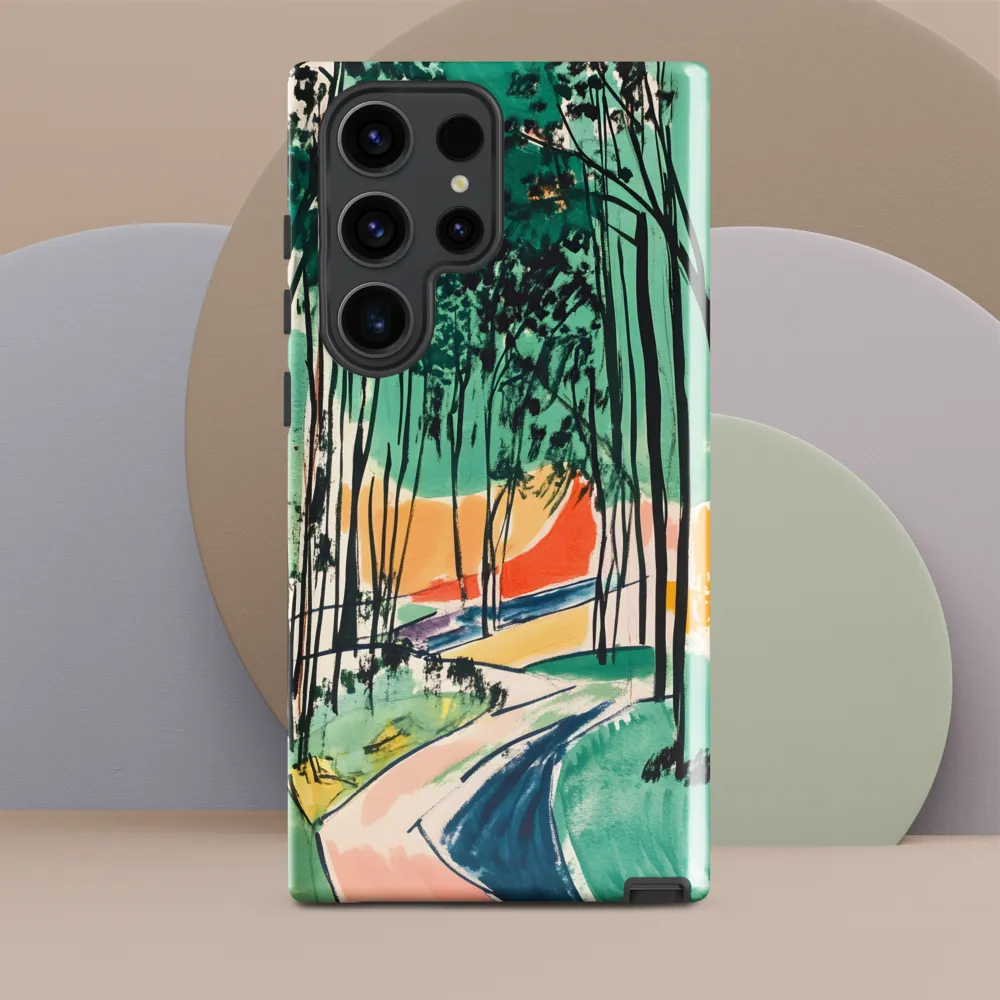 Winding Path Through the Forest | Phone Case |  S23 Ultra | Tough Case | Glossy