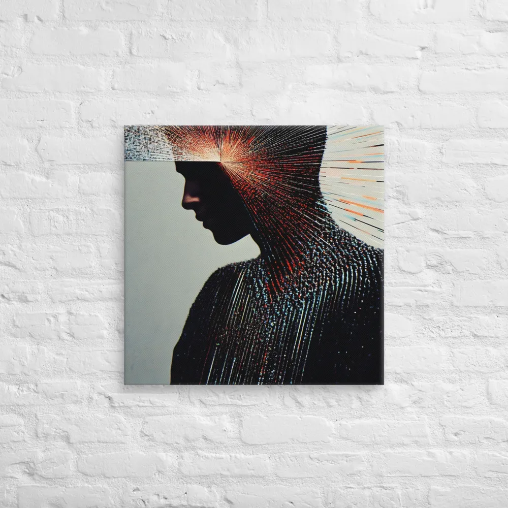 Radiant Reflection: An Abstract Journey of Thought | Canvas | 24″×24″