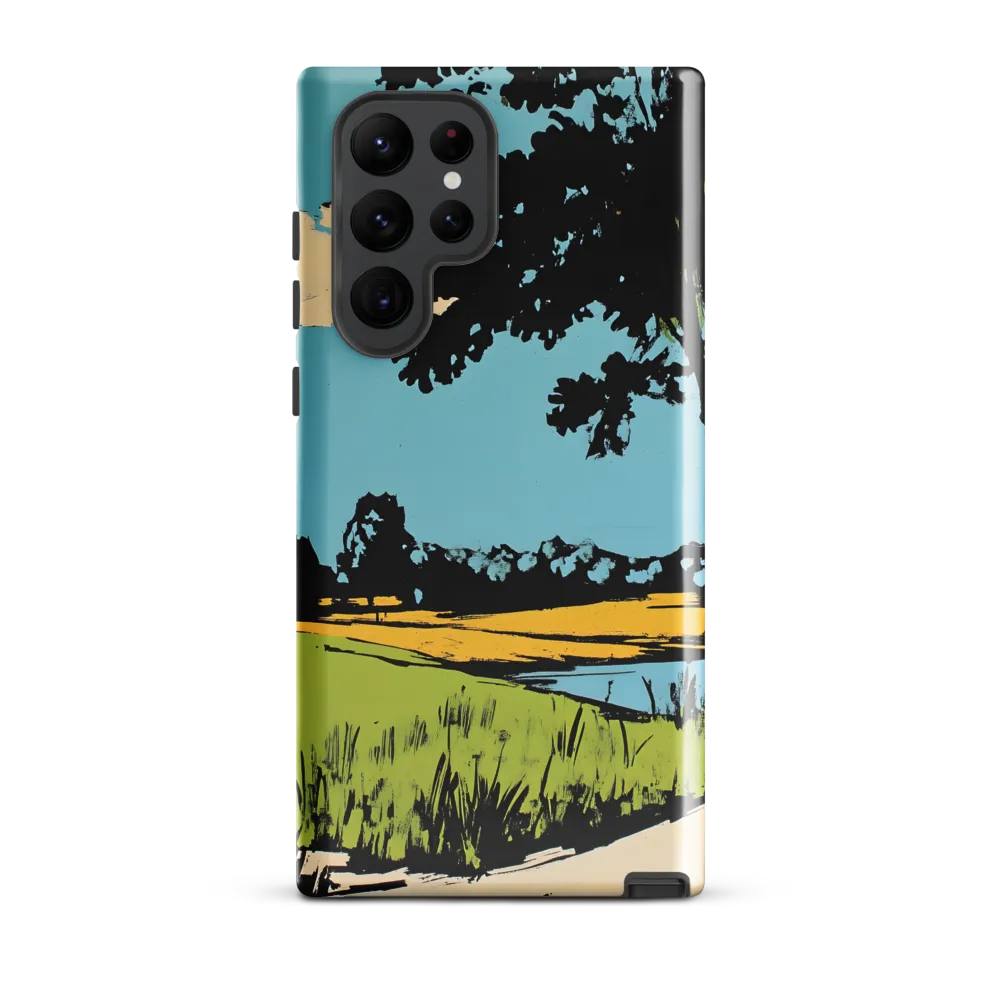 Vibrant Landscape in Pop Art Style