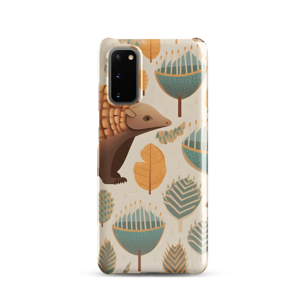 Pangolins in a Whimsical Habitat | Phone Case |  S20 | Snap Case | Glossy
