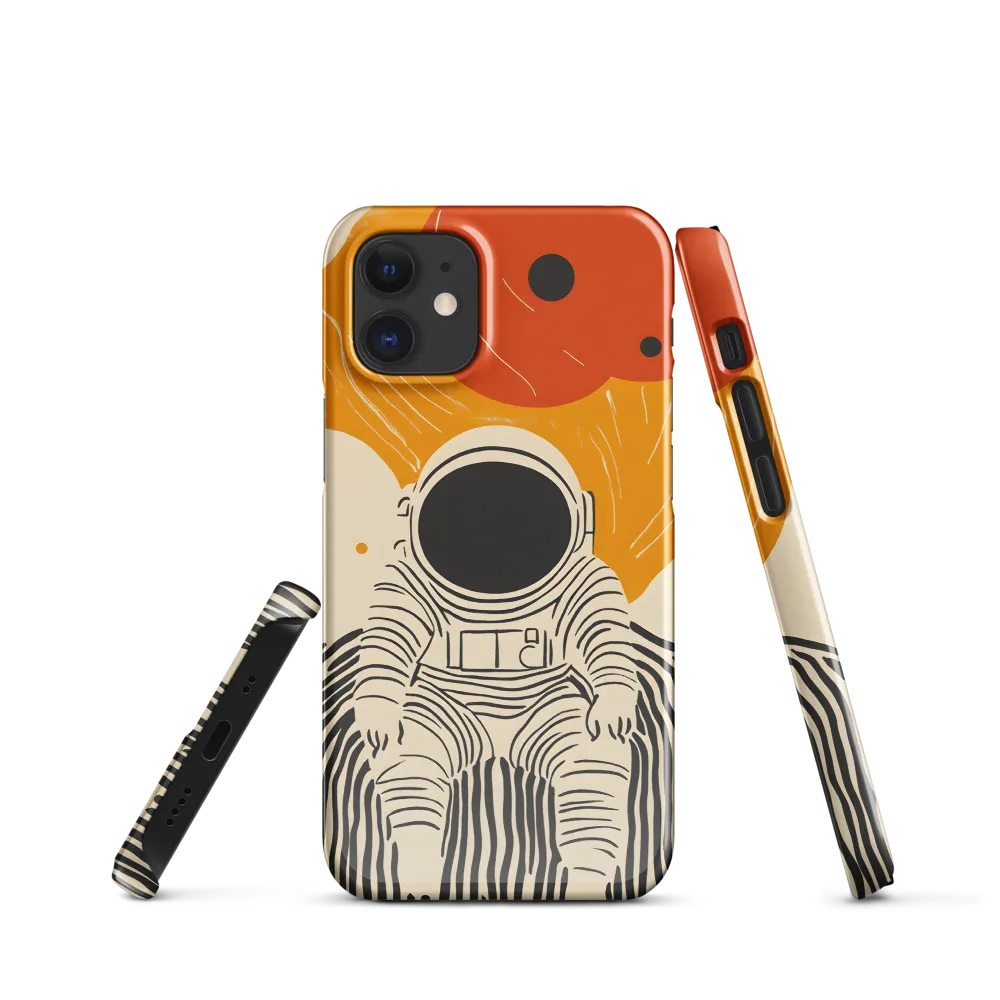 Astronaut in Cosmic Thoughts | Phone Case |  12 Mini | Snap Case | Glossy