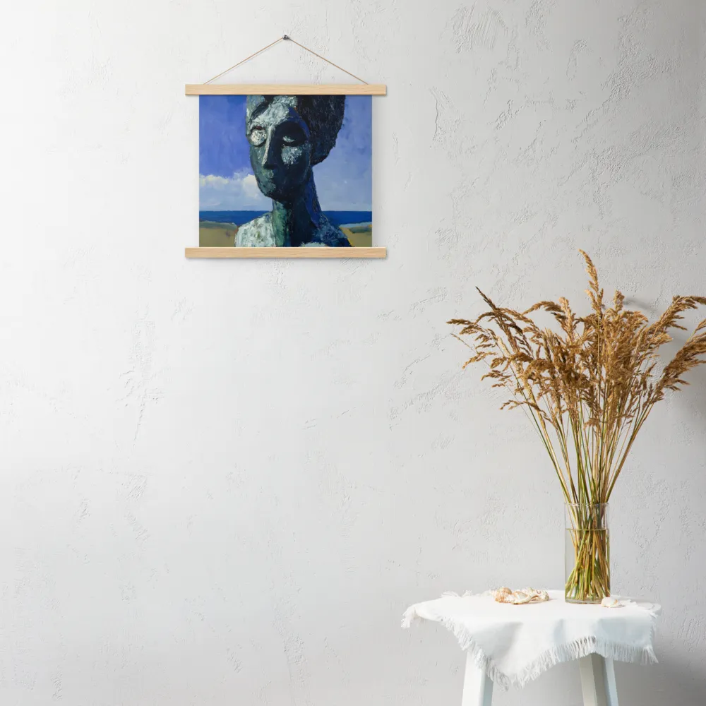 Silent Contemplation | Poster With Oak Wood Hanger | 14″×14″