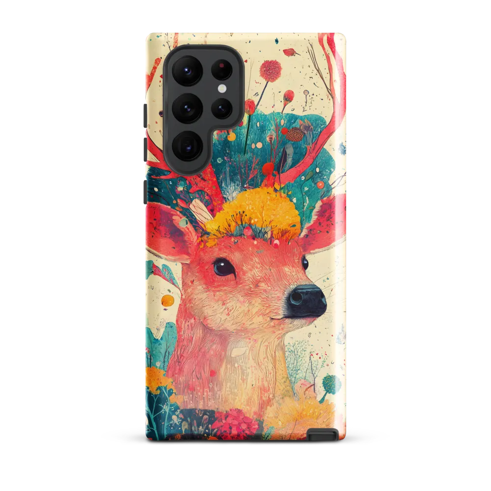 Whimsical Harmony: A Deer in Bloom