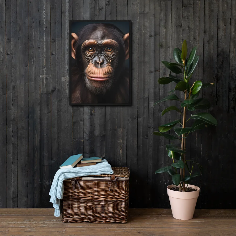 Whispers of Curiosity | Canvas with Black Frame | 20″×28″
