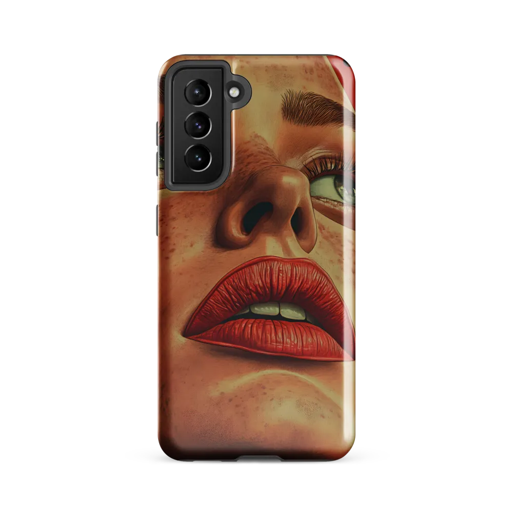 Red Intensity: A Portrait of Elegance
