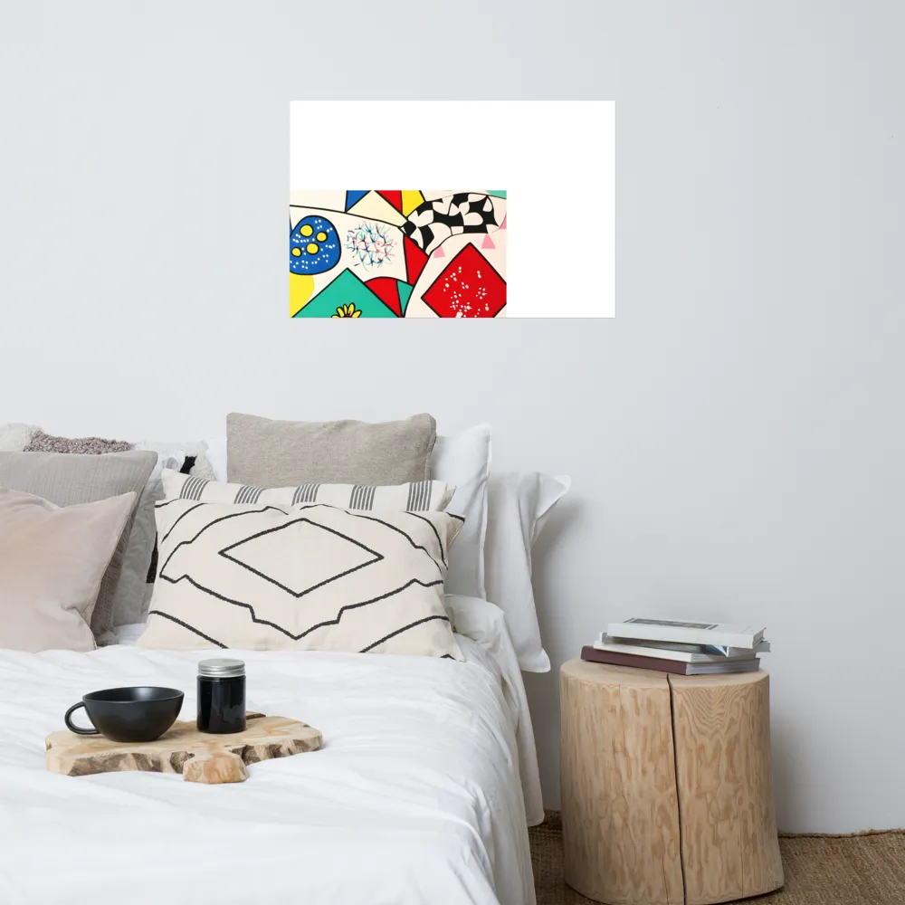 Joyful Geometry: A Playful Dance of Shapes and Colors | Poster | 24″×36″