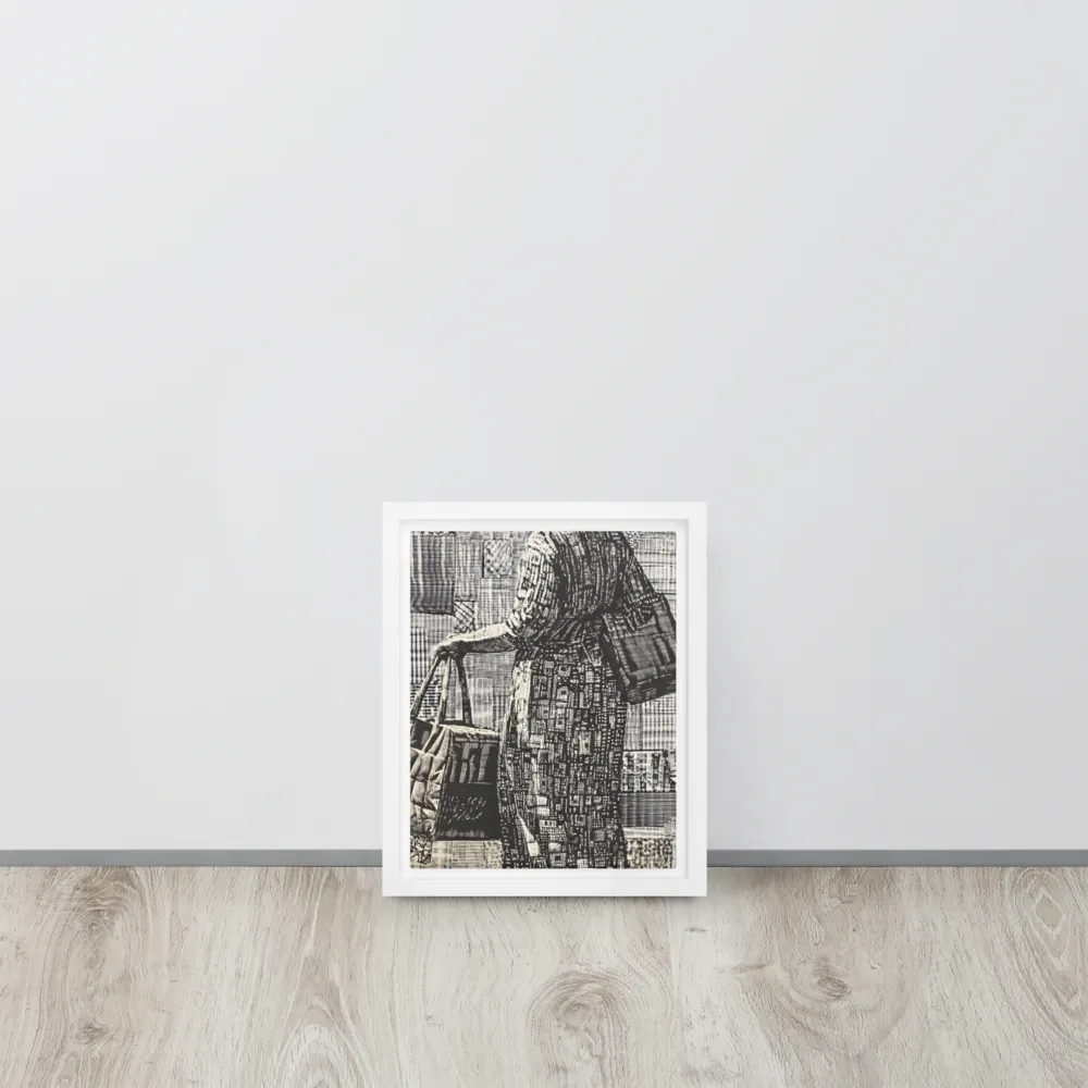 Urban Reflections: A Shopping Narrative | Canvas with White Frame | 8″×10″