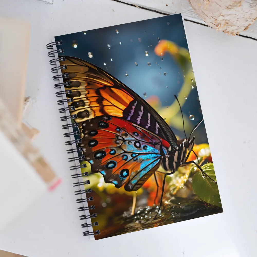 Dance of Colors: The Butterfly's Elegance | Spiral Notebook