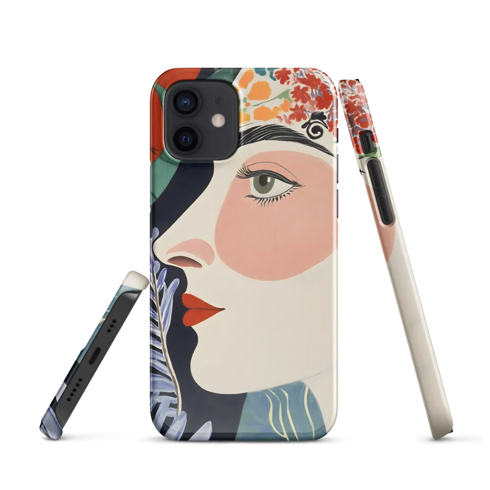 Floral Serenade: A Modern Portrait