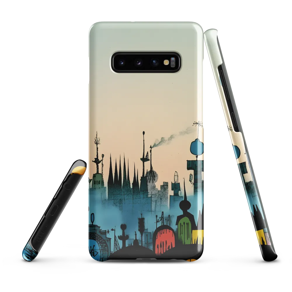 Whimsical Cityscape | Phone Case |  S10 Plus | Snap Case | Glossy