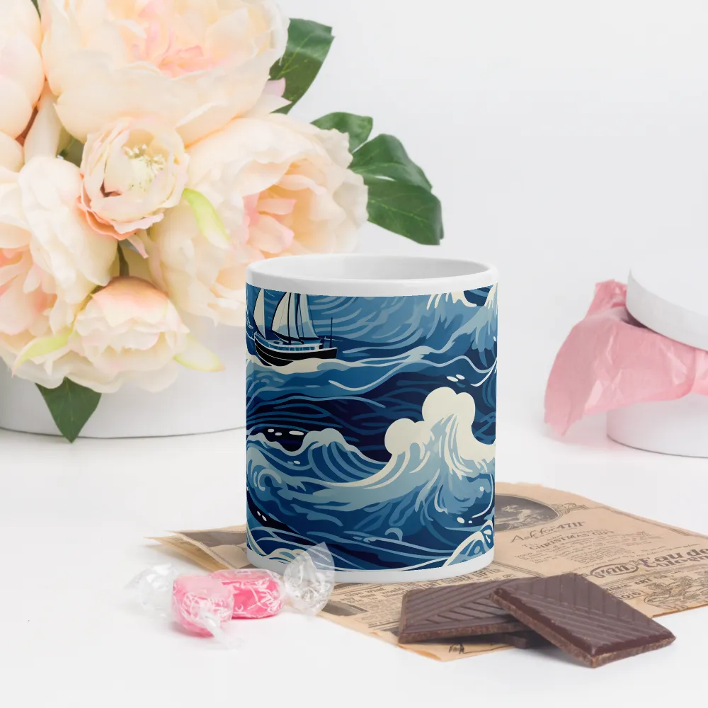 Nautical Dreams: Waves of Adventure | Mugs | Multiple Sizes & Colors