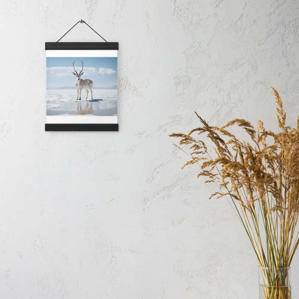 Reflection of Serenity | Poster With Black Wood Hanger | 8″×10″