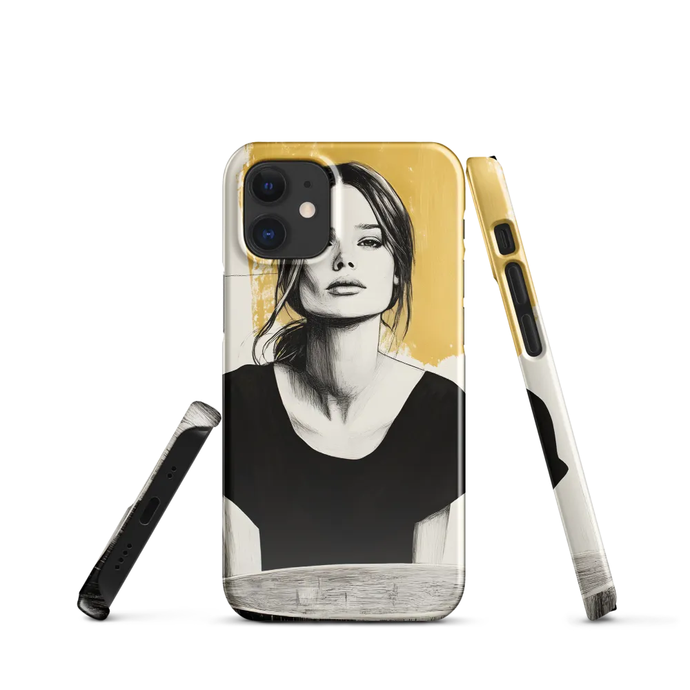 Golden Serenity: A Minimalist Portrait