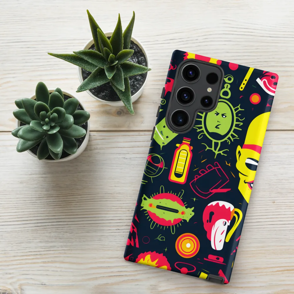 Neon Revelry: A Quirky Exploration of Modern Pop Art