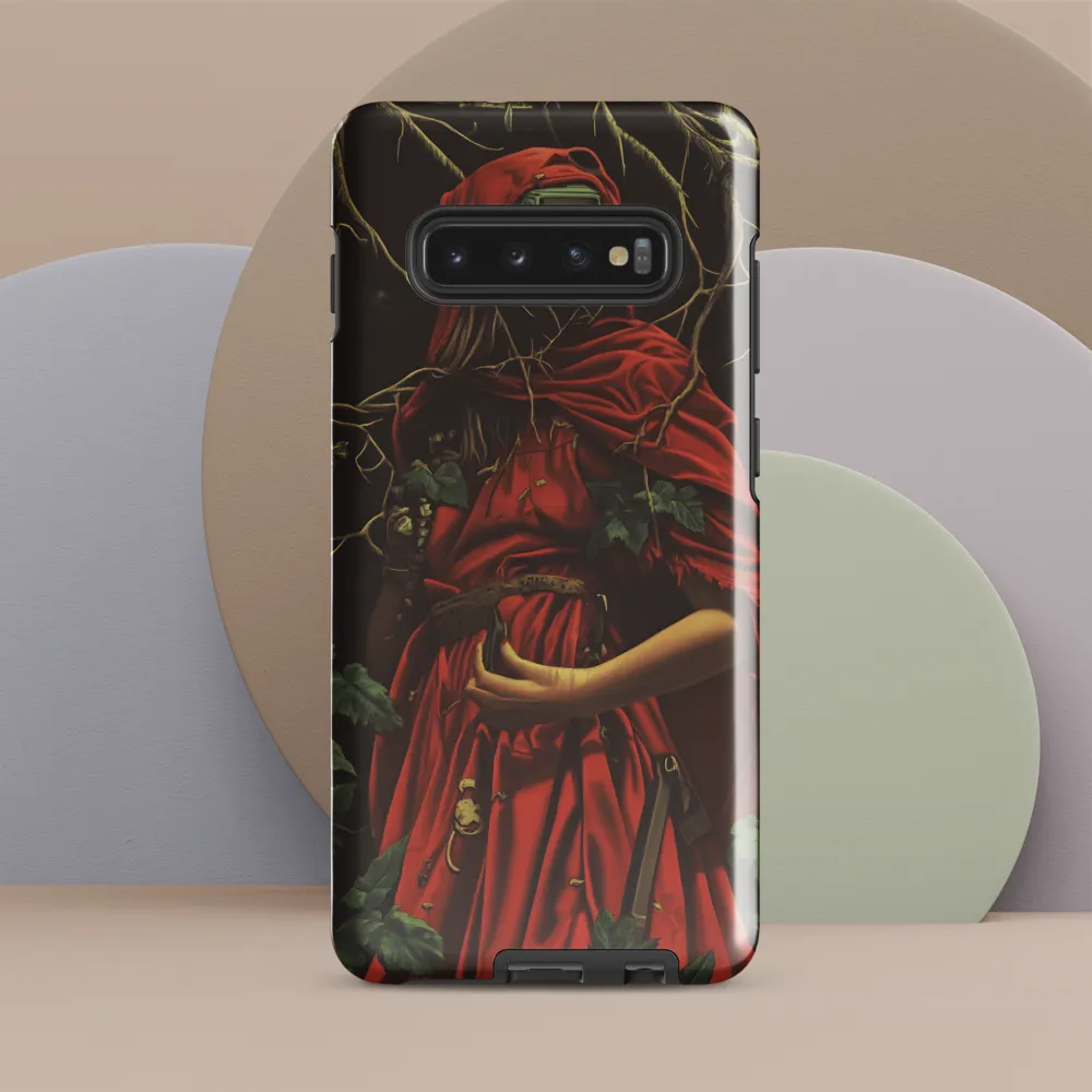 The Enigmatic Cloaked Traveler | Phone Case |  S10 Plus | Tough Case | Glossy