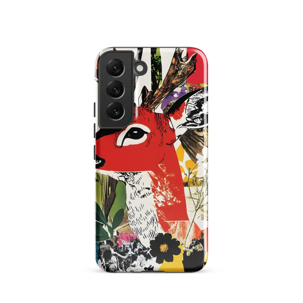 Vibrant Harmony: The Deer in Nature | Phone Case |  S22 | Tough Case | Glossy