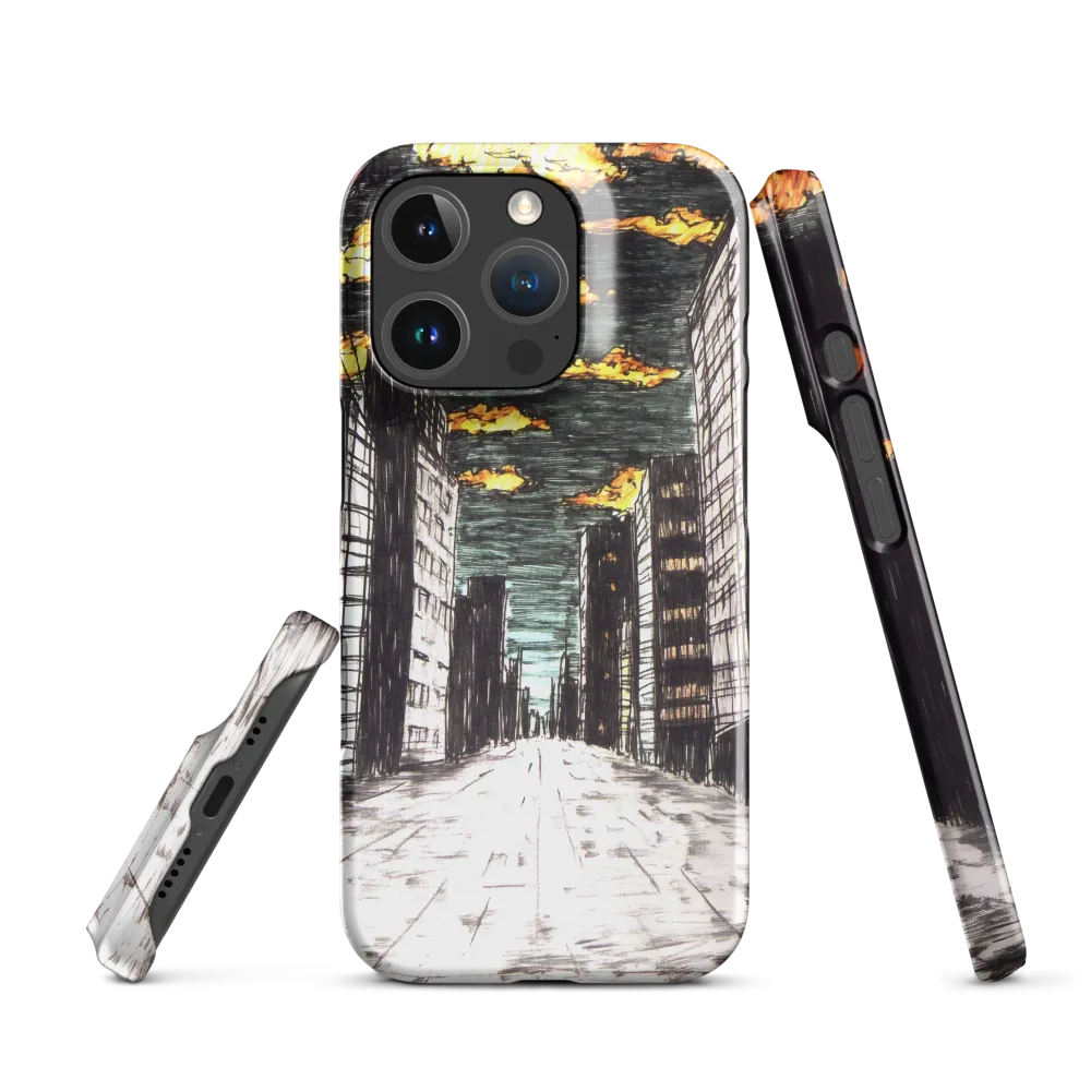 Eclipsed Cityscape | Phone Case |  16 Pro | Snap Case | Glossy