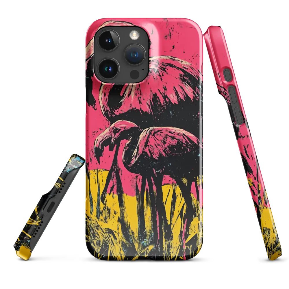 Flamingo Duet: A Pop Art Expression