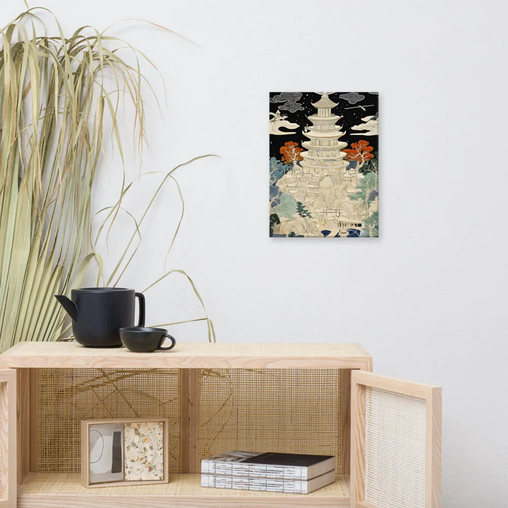 Whispers of the Pagoda | Canvas | 12″×16″