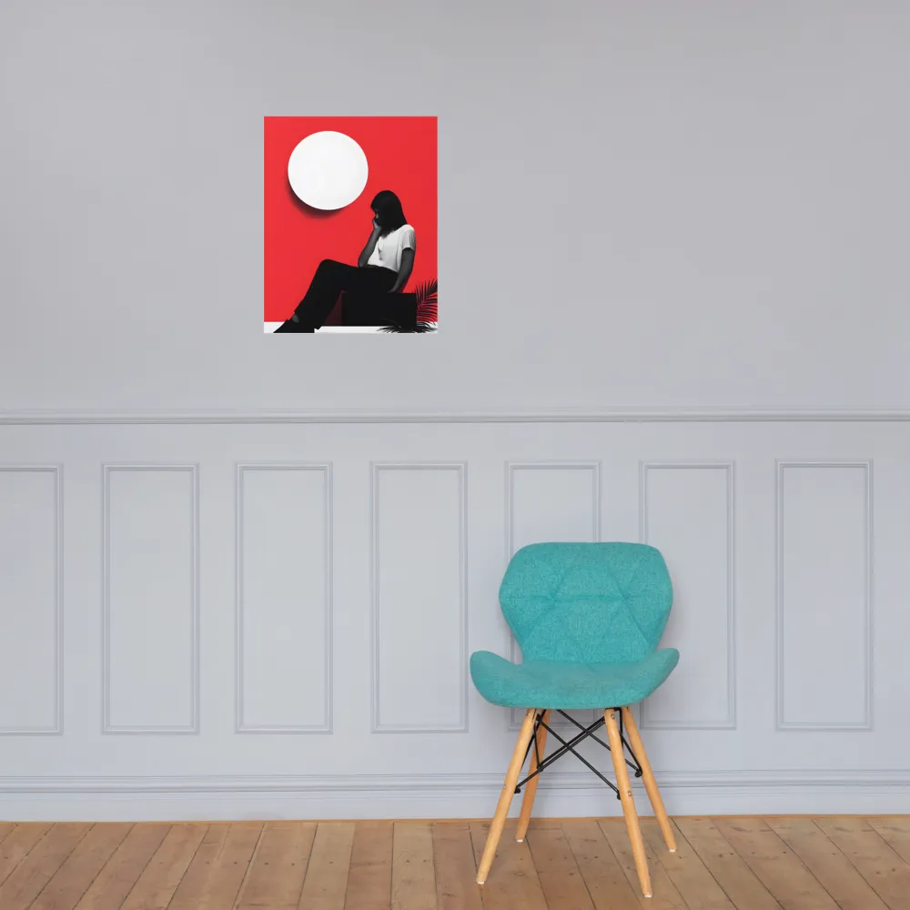Contemplation in Red | Poster | 16″×20″