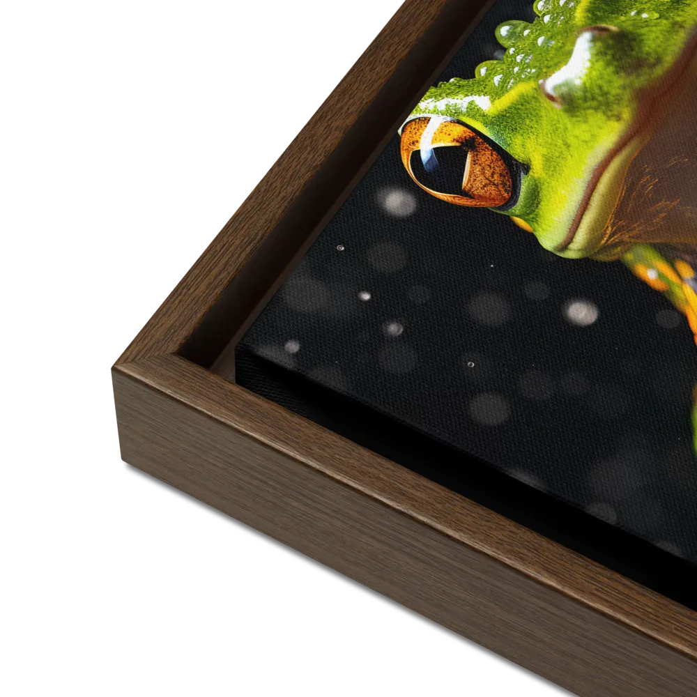 Emerald Elegance: The Frog in Focus