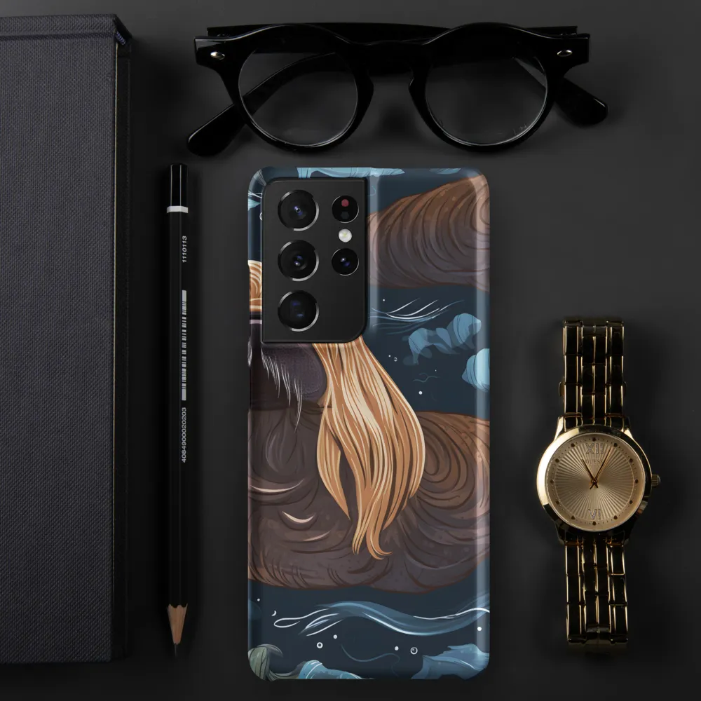 Whimsical Walruses in Deep Blue