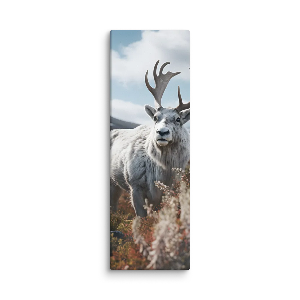 Majestic Harmony: The Reindeer in Nature | Canvas | 12″×36″