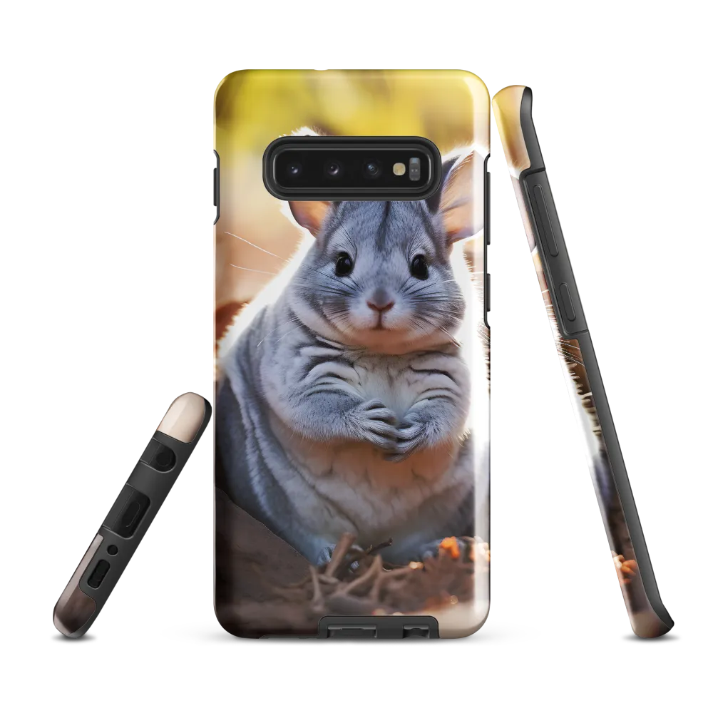 Gentle Whispers of Nature: The Chinchilla | Phone Case |  S10 Plus | Tough Case | Glossy