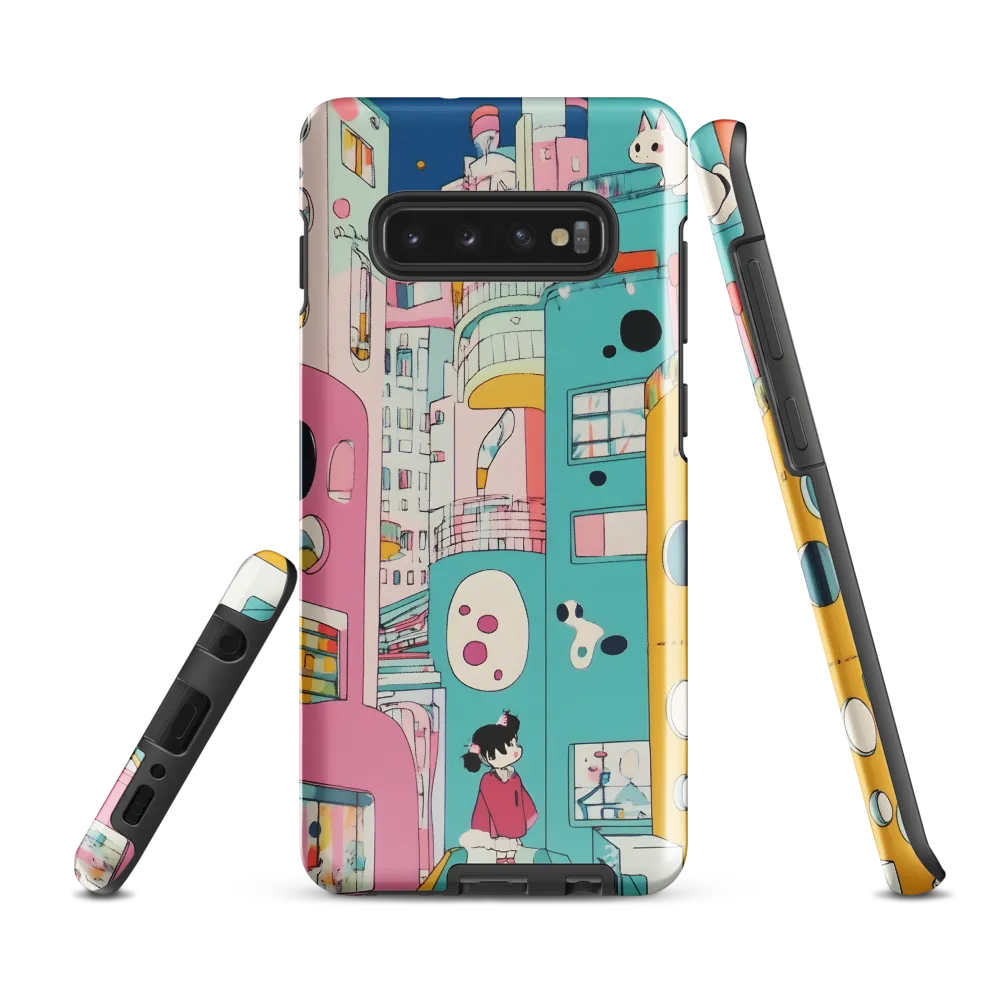 Whimsical Cityscape Dreams | Phone Case |  S10 Plus | Tough Case | Glossy